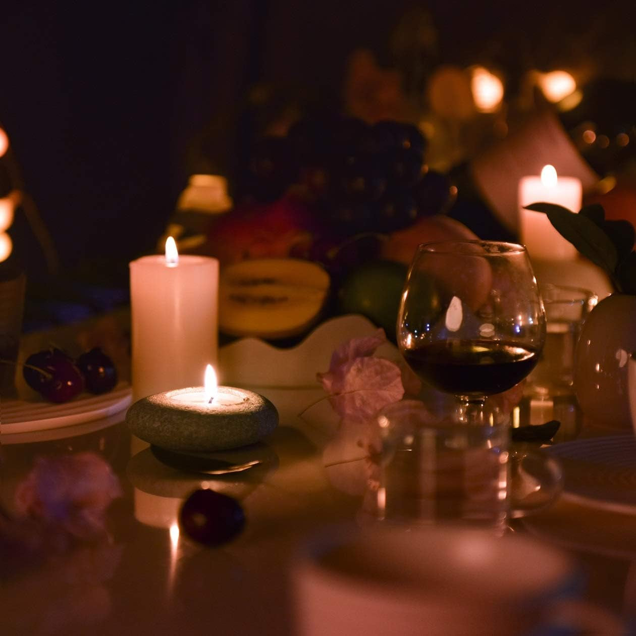 Porta Vela Piedra Natural Artesanal Zen