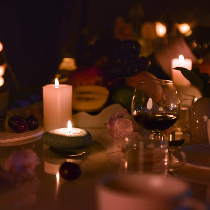 Porta Vela Piedra Natural Artesanal Zen