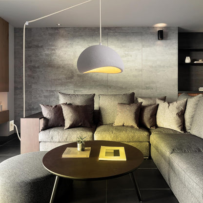 Lámpara Colgante Blanca 30 cm Plug In