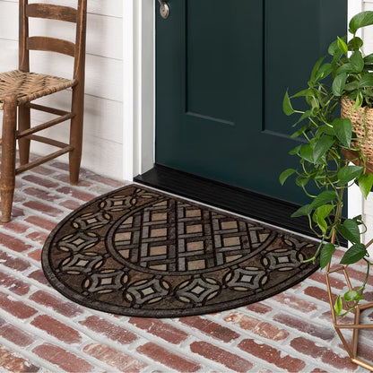 2-Ft X 3-Ft Multi Recycled Rubber Rectangular Outdoor Decorative Door Mat