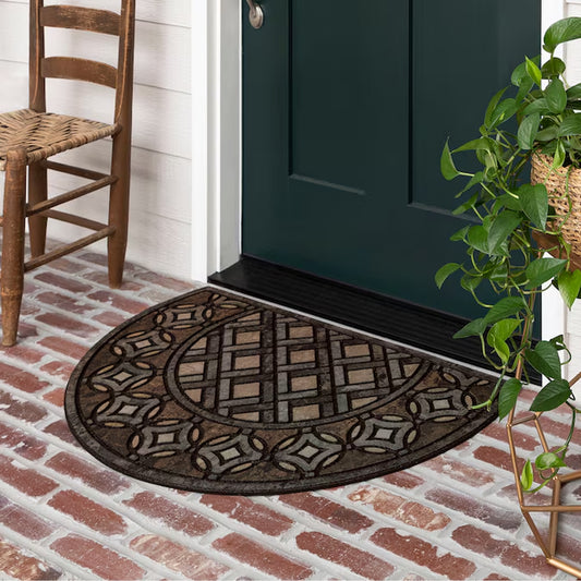 2-Ft X 3-Ft Multi Recycled Rubber Rectangular Outdoor Decorative Door Mat