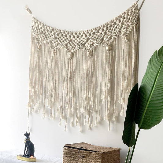 Tapiz Macramé Boho 100% Algodón 100x66 cm