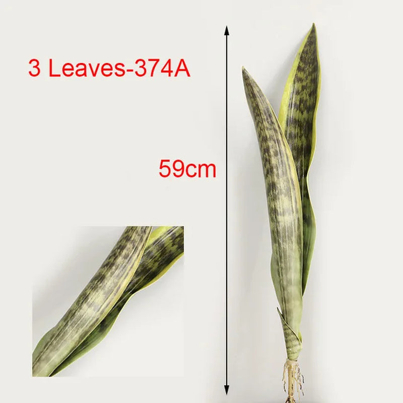 Planta Artificial de Hojas Largas 21-68 cm – Decoración Tropical