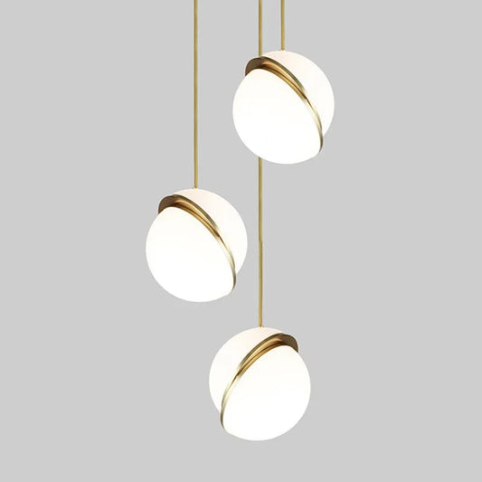 Lámpara Colgante LED Moderna – Pantalla de Vidrio Acrílico Minimalista para Hogar, Restaurante y Tienda