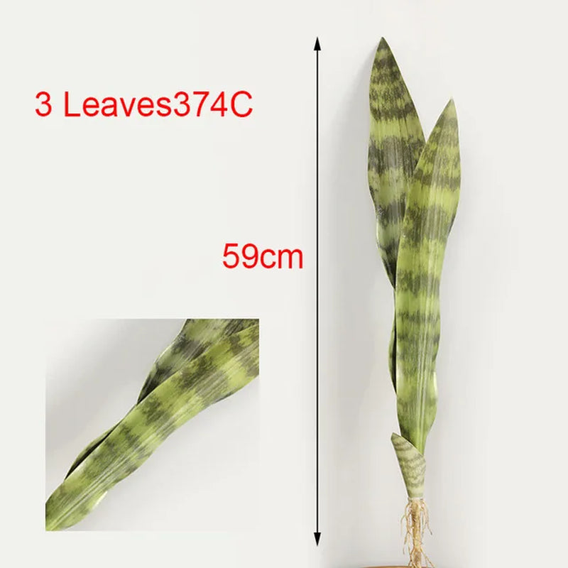 Planta Artificial de Hojas Largas 21-68 cm – Decoración Tropical