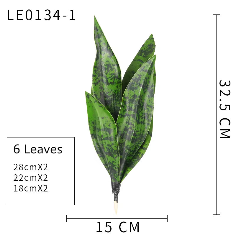 Planta Artificial de Hojas Largas 21-68 cm – Decoración Tropical