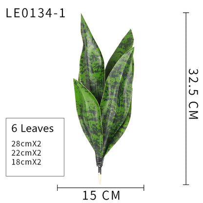 Planta Artificial de Hojas Largas 21-68 cm – Decoración Tropical
