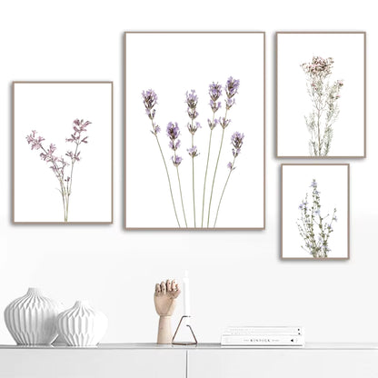 Láminas Botánicas Nórdicas – Posters de Flores Silvestres para Decoración de Pared