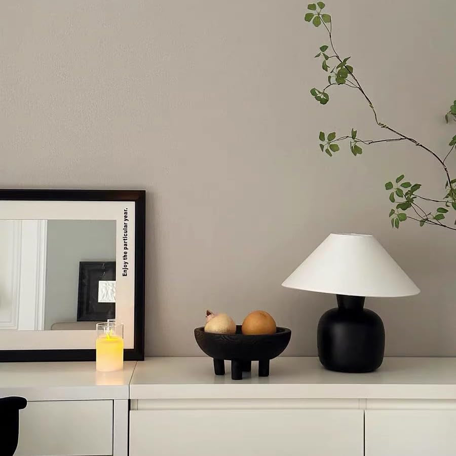 Bowl Madera Negra Vintage 28cm