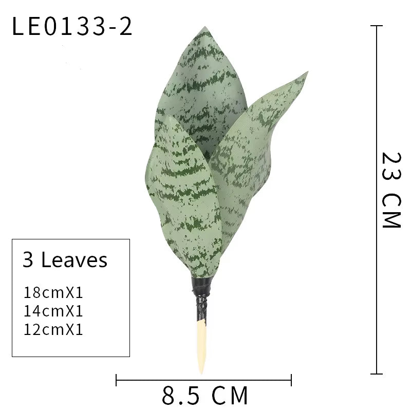 Planta Artificial de Hojas Largas 21-68 cm – Decoración Tropical