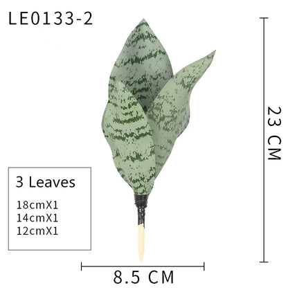 Planta Artificial de Hojas Largas 21-68 cm – Decoración Tropical