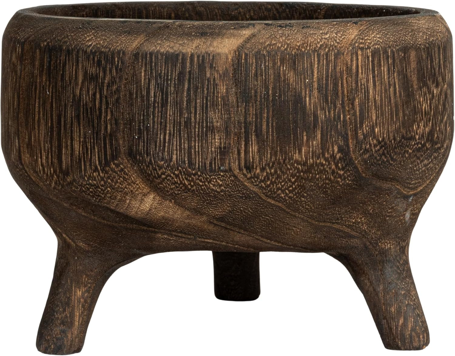 Bowl Rústico de Madera Paulownia con Patas