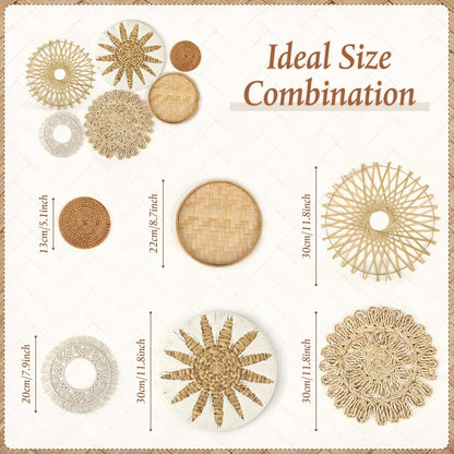 Set 6 Colgantes Boho de Pared