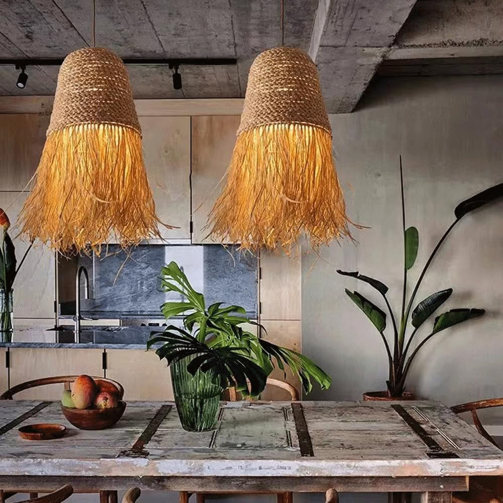 Lámpara Colgante Rattan Japonesa 30cm