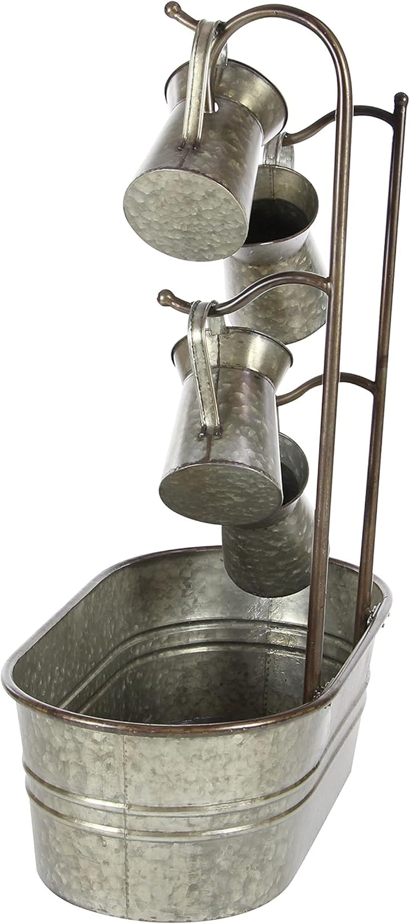 Fuente Metálica Decorativa con Regaderas