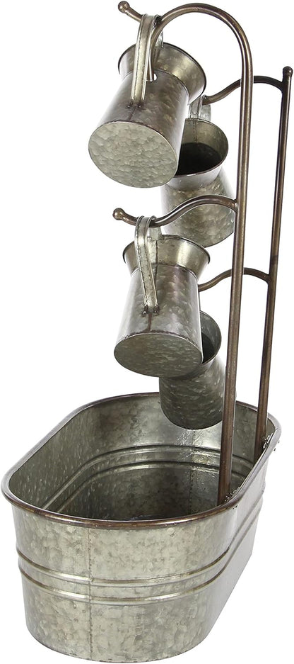 Fuente Metálica Decorativa con Regaderas