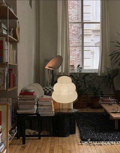Lámpara Piso Noguchi Papel Japonés Akari