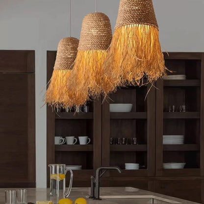 Lámpara Colgante Rattan Japonesa 30cm