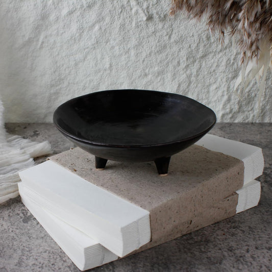 Bowl Decorativo de Cerámica con Patas