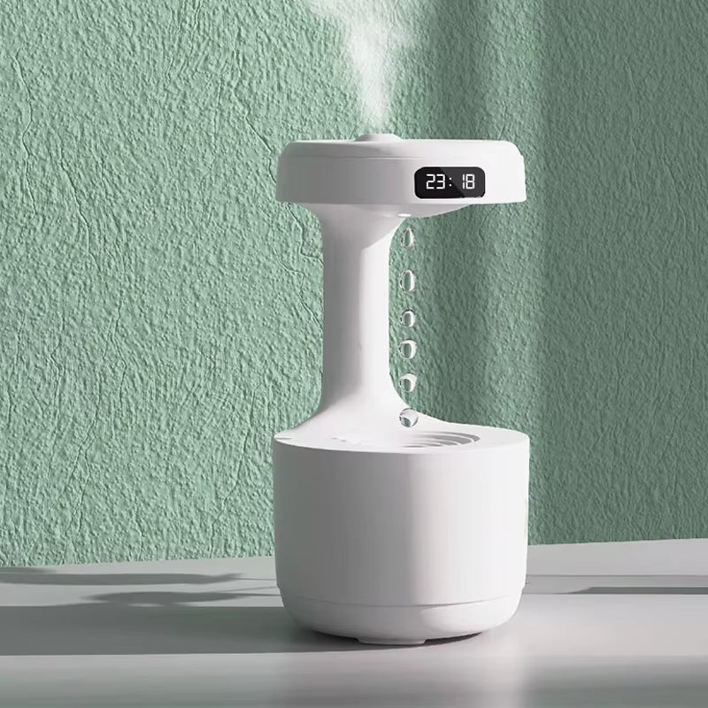 Humidificador Antigravedad con Reloj LED