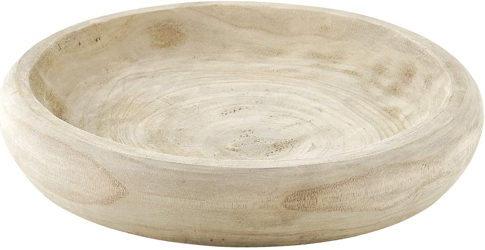 Bowl Paulownia Tallado Grande 29 cm
