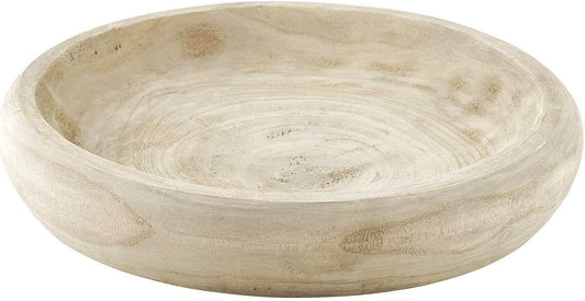 Bowl Paulownia Tallado Grande 29 cm