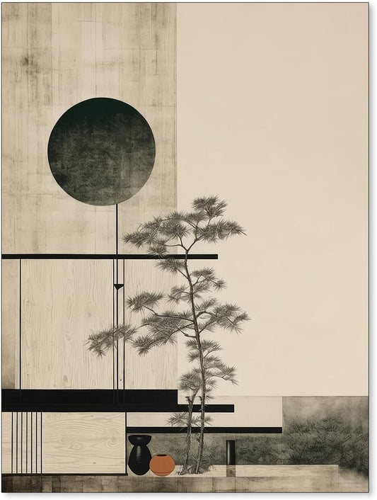 Poster Japandi Escandinavo Minimalista